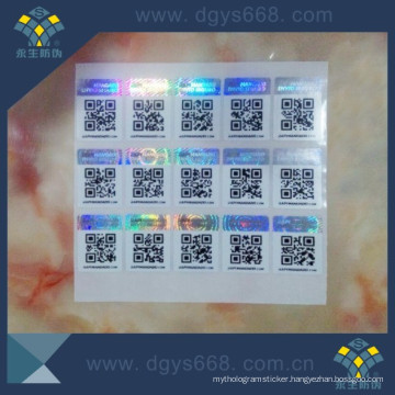 Qr Code Hologram Sticker Printing